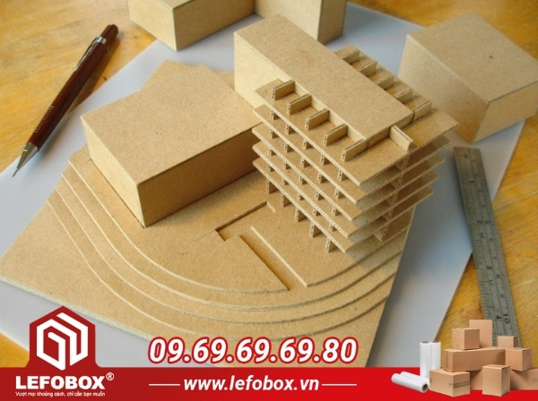 Lợi ích khi tái chế thùng carton thành mô hình kiến trúc